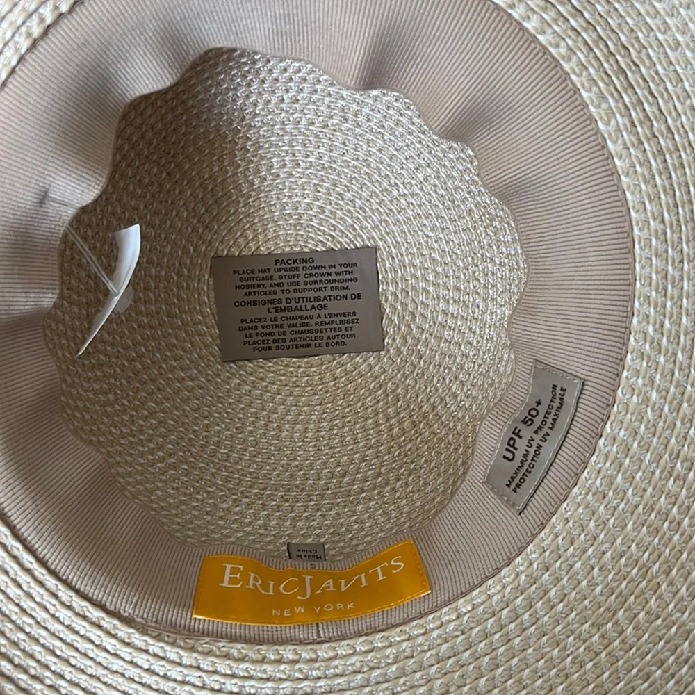 Eric Javits Natural Straw Floppy Sun Hat - Picture 6 of 7